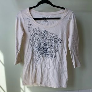 Lucky Brand 3/4 Sleeve Graphic Tee
